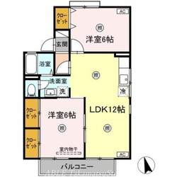 ロイヤルコート円座　B棟の物件間取画像